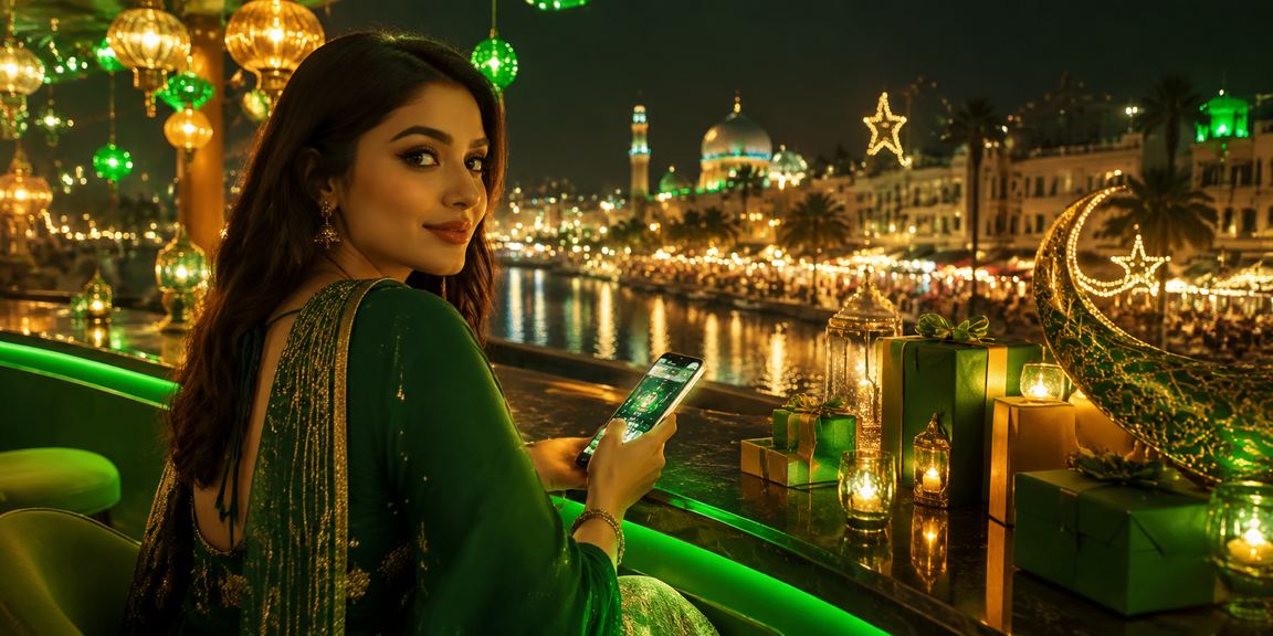 রংপুরের একজন খেলোয়াড় ঈদ উৎসবে মোবাইলে zoya 77 উপভোগ করছেন